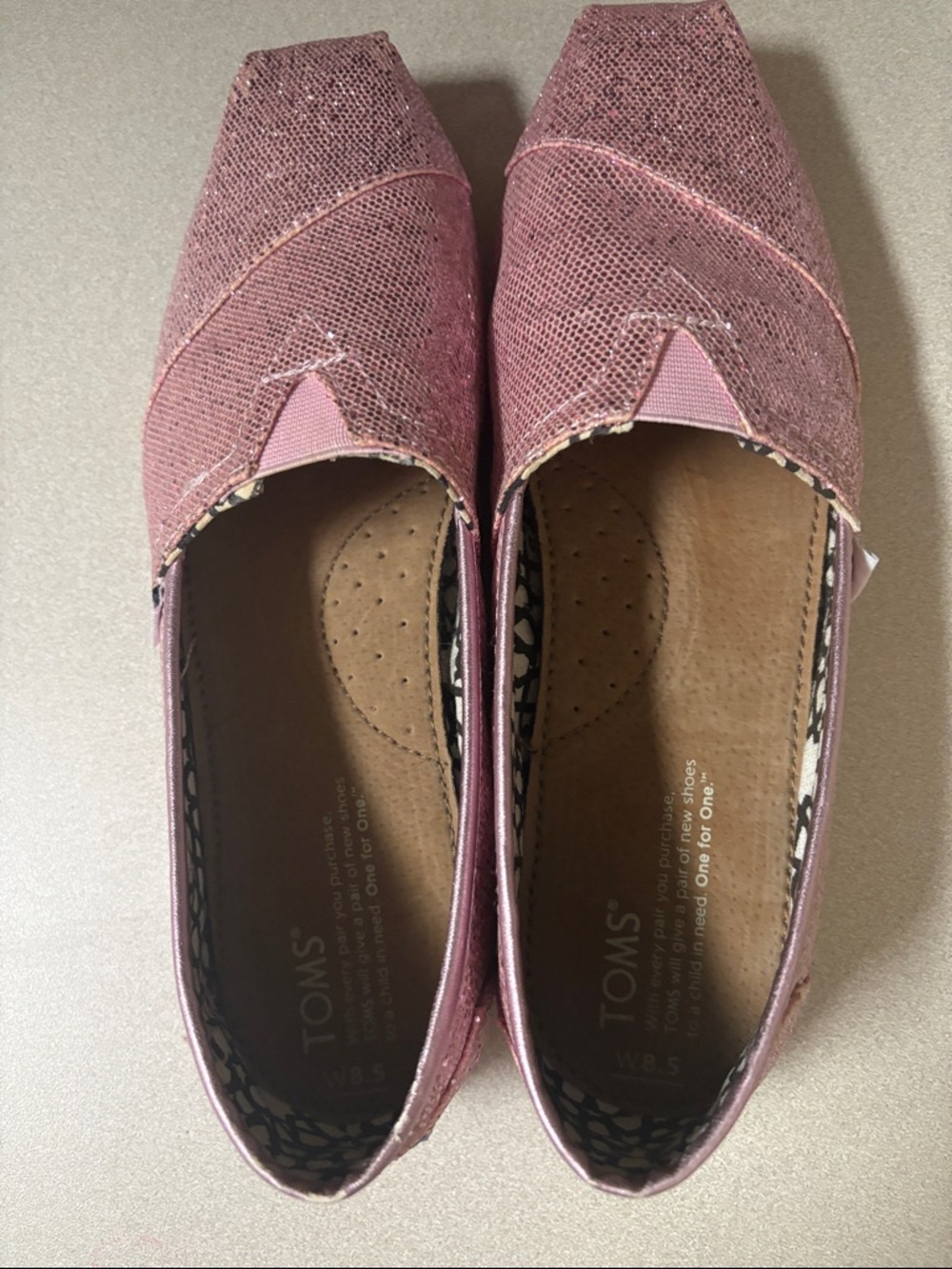 TOMS Women's Dusty Rose Slip-On Flats
